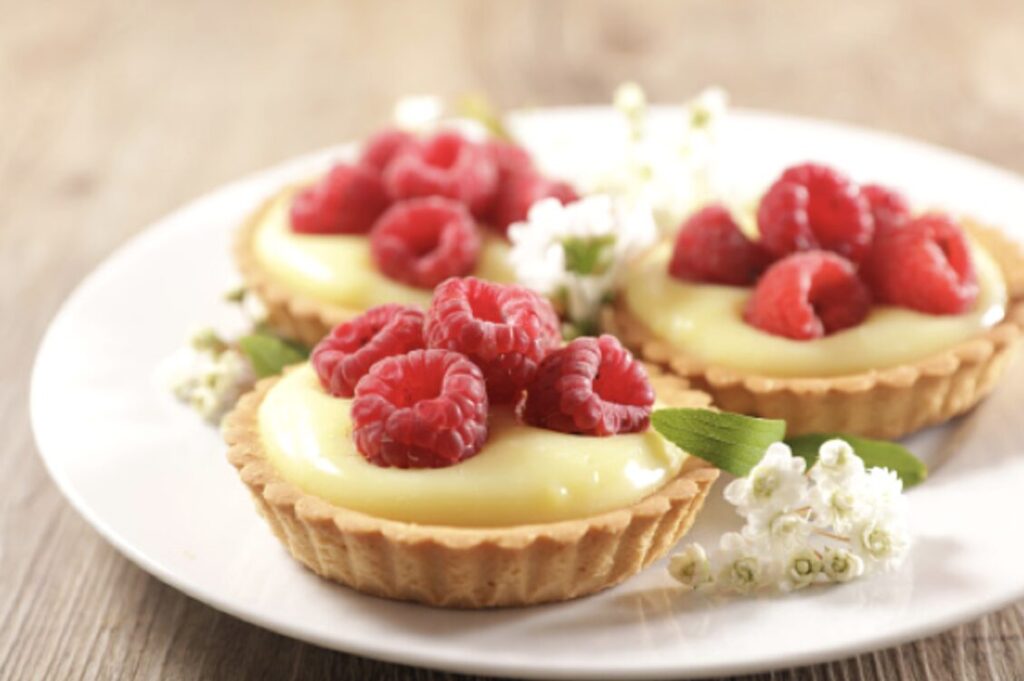 Raspberry lemon tart