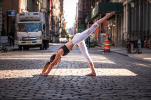 3 leg down dog is a good position for movement for healthy aging